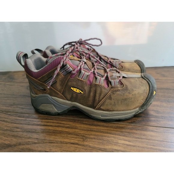 keen utility women's detroit low steel toe work shoe
